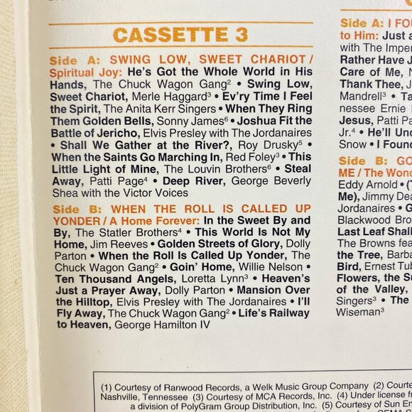 Readers Digest Treasury of Country Inspirational Favorites 4 Cassette Boxed Set - Picture 9 of 10